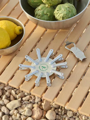 Outdoor Market clothespin - Silver, 10-pack - HAY