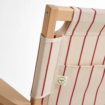Outdoor Market foldable sofa - Beige-red, 2-seater - HAY