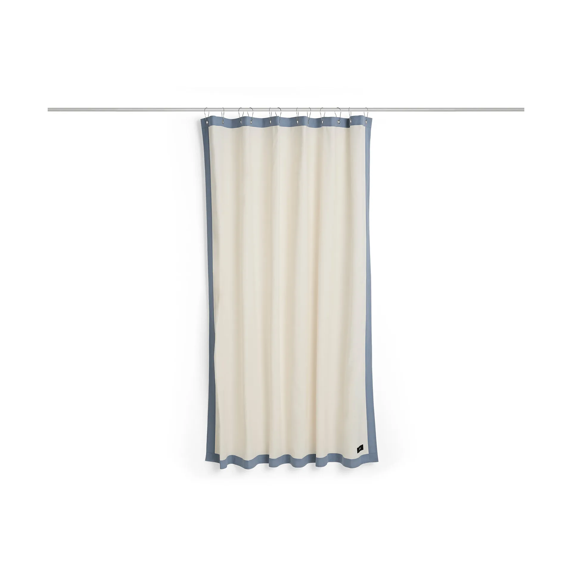 Outline shower curtain, Cream and blue HAY