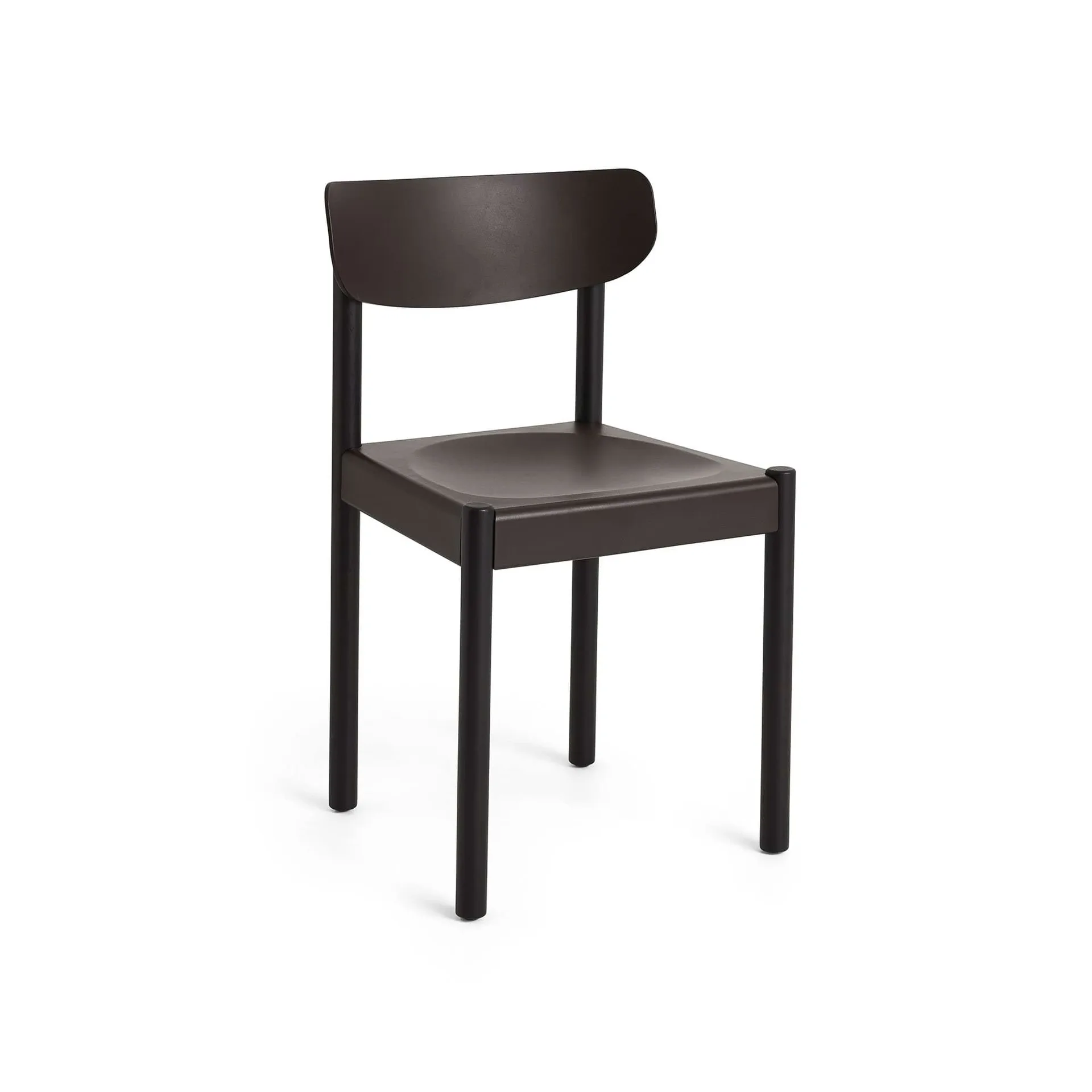 Pack Chair 10 chair, Iron black oak-graphite brown HAY