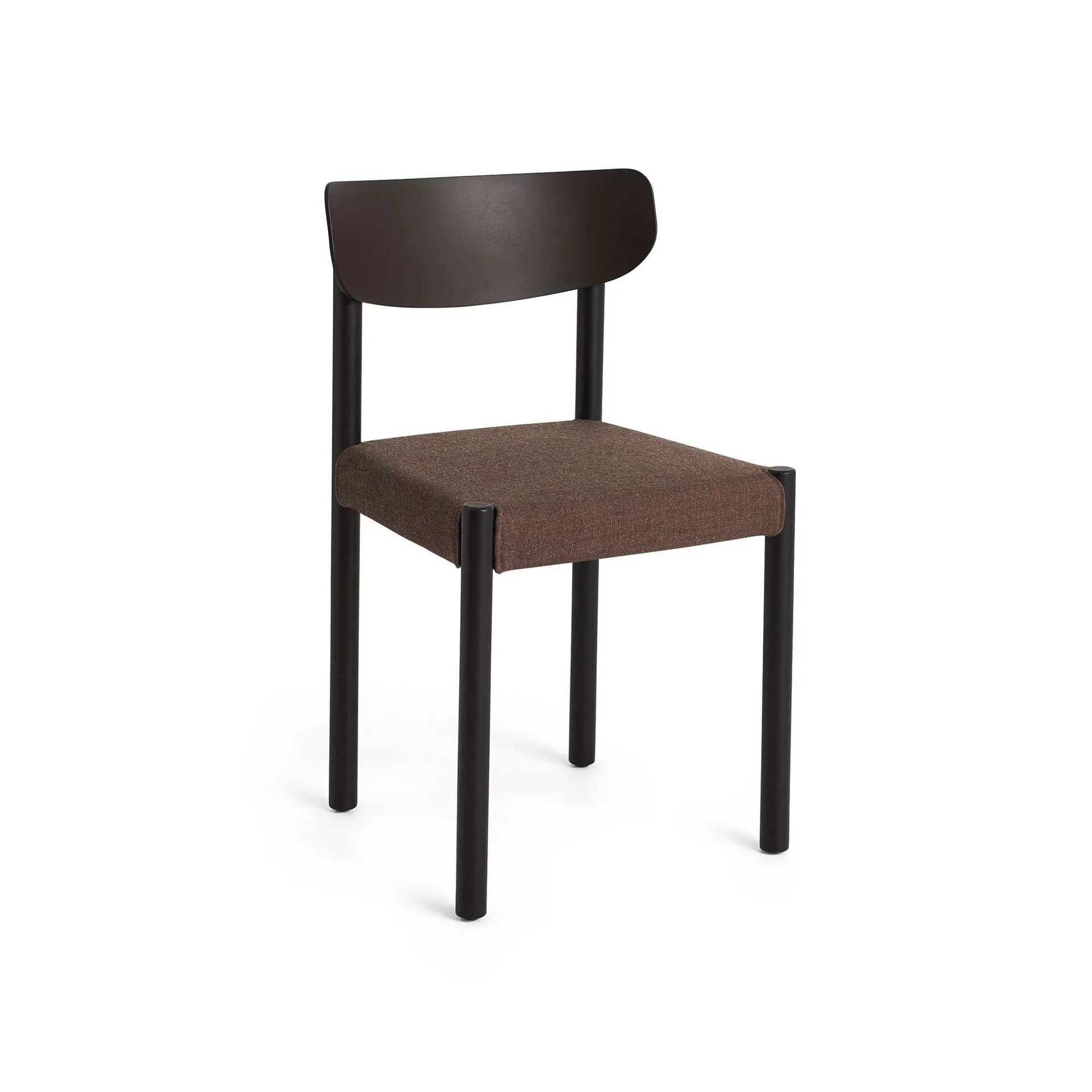 Pack Chair 11 chair, Iron black oak-graphite brown-Remix 356 HAY