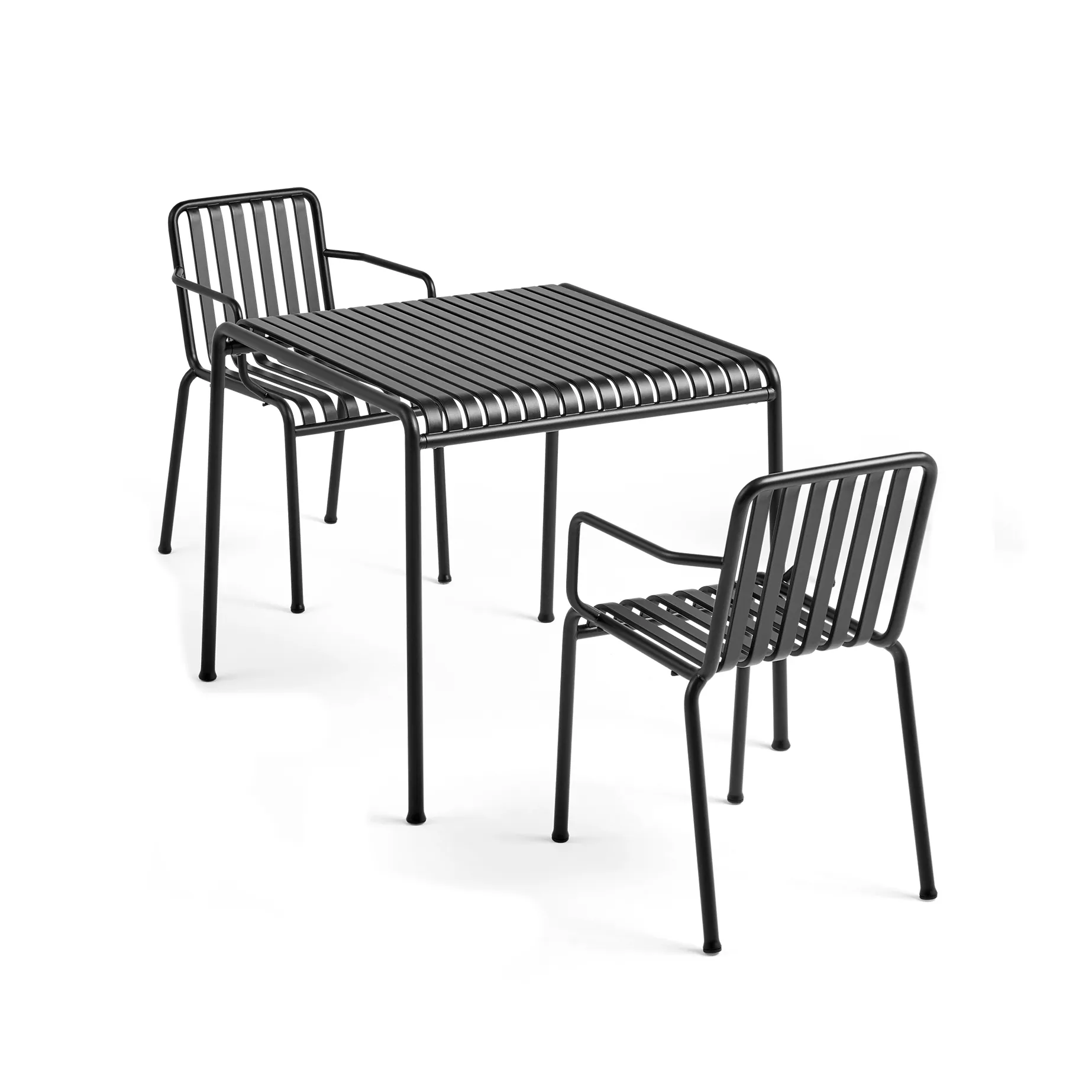 Palissade dining set 2 armchairs 82.5x90 cm anthracite HAY