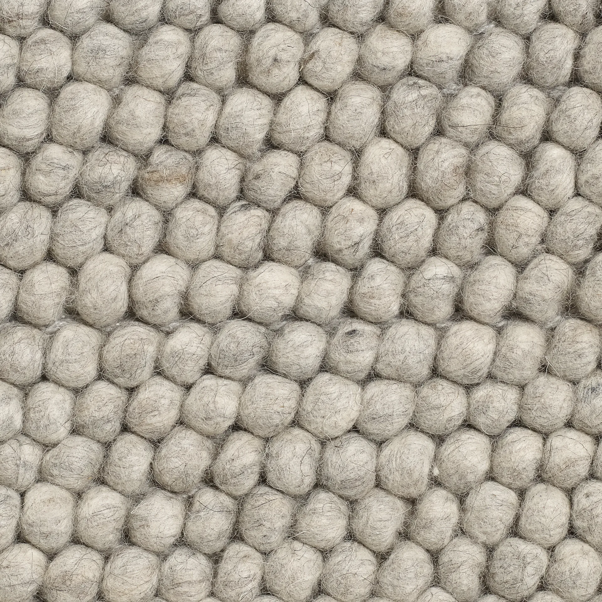 Peas wool rug 140x200 cm, Soft grey HAY