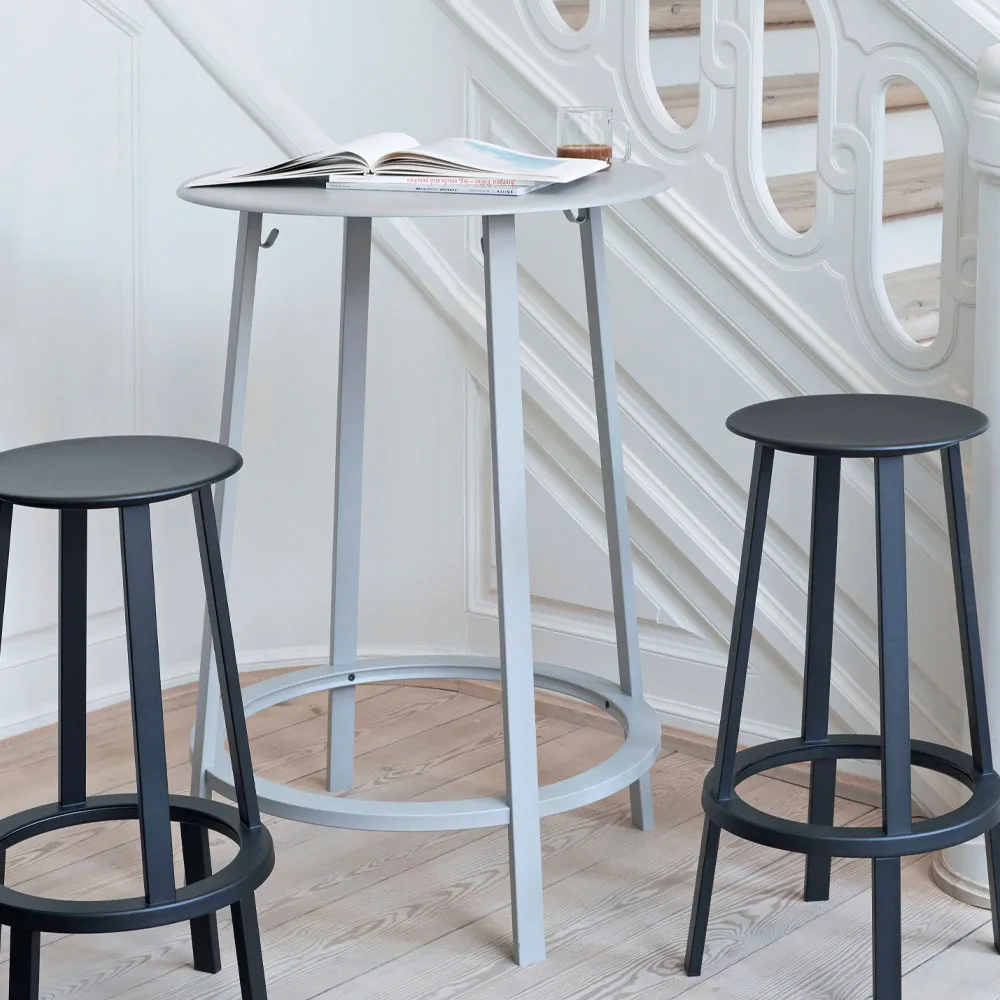 Revolver bar stool, Red, high HAY