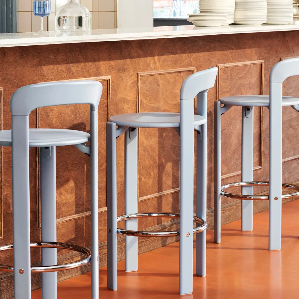 Rey bar stool 75 cm, Umber brown HAY