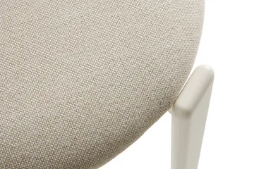 Rey chair upholstered seat - Mode 011-cream white - HAY