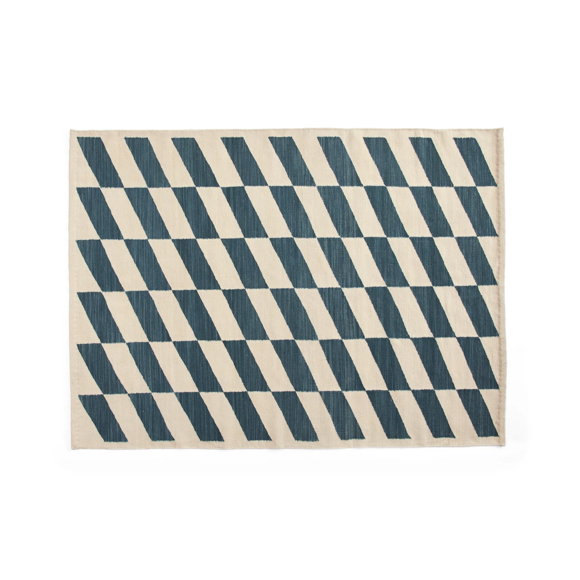 Shift Kelim rug 140x200 cm, Blue HAY