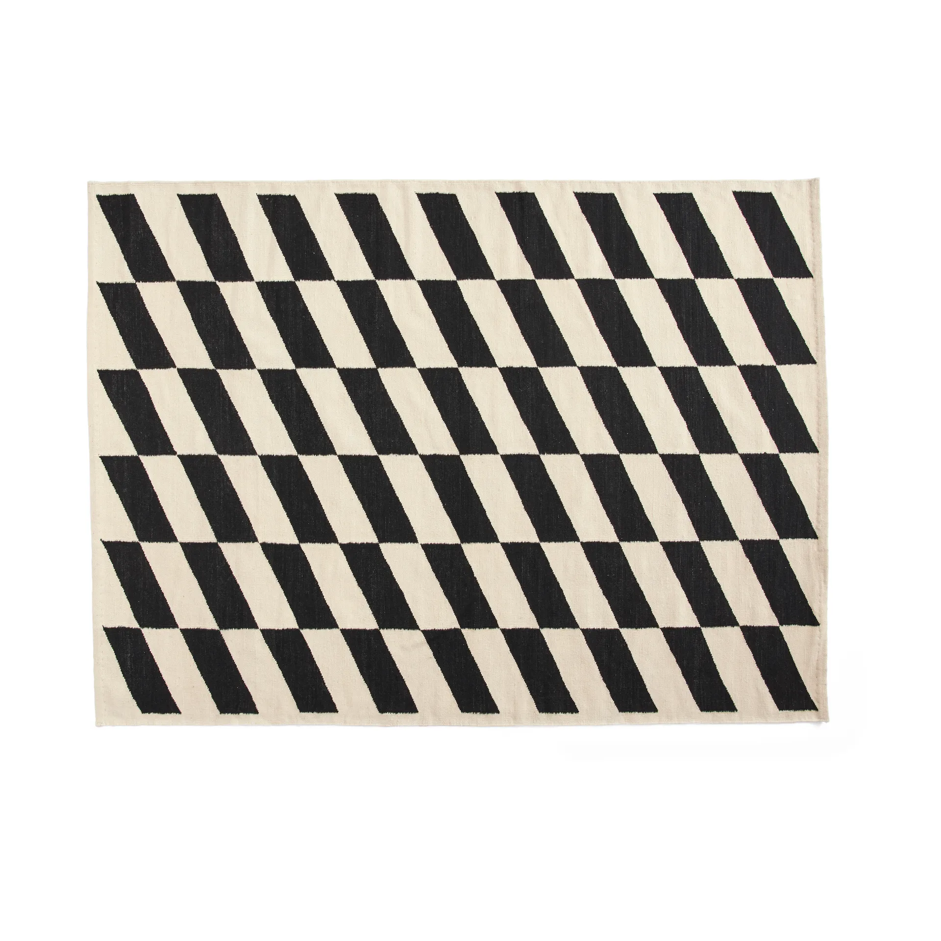 Shift Kelim rug 170x240 cm, Black HAY