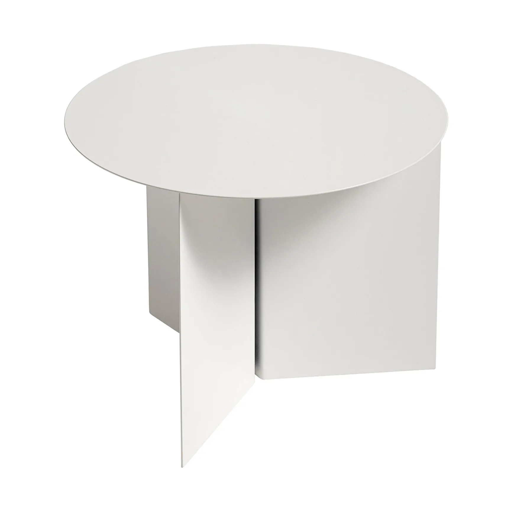 Slit coffee table Ø45 cm, White HAY