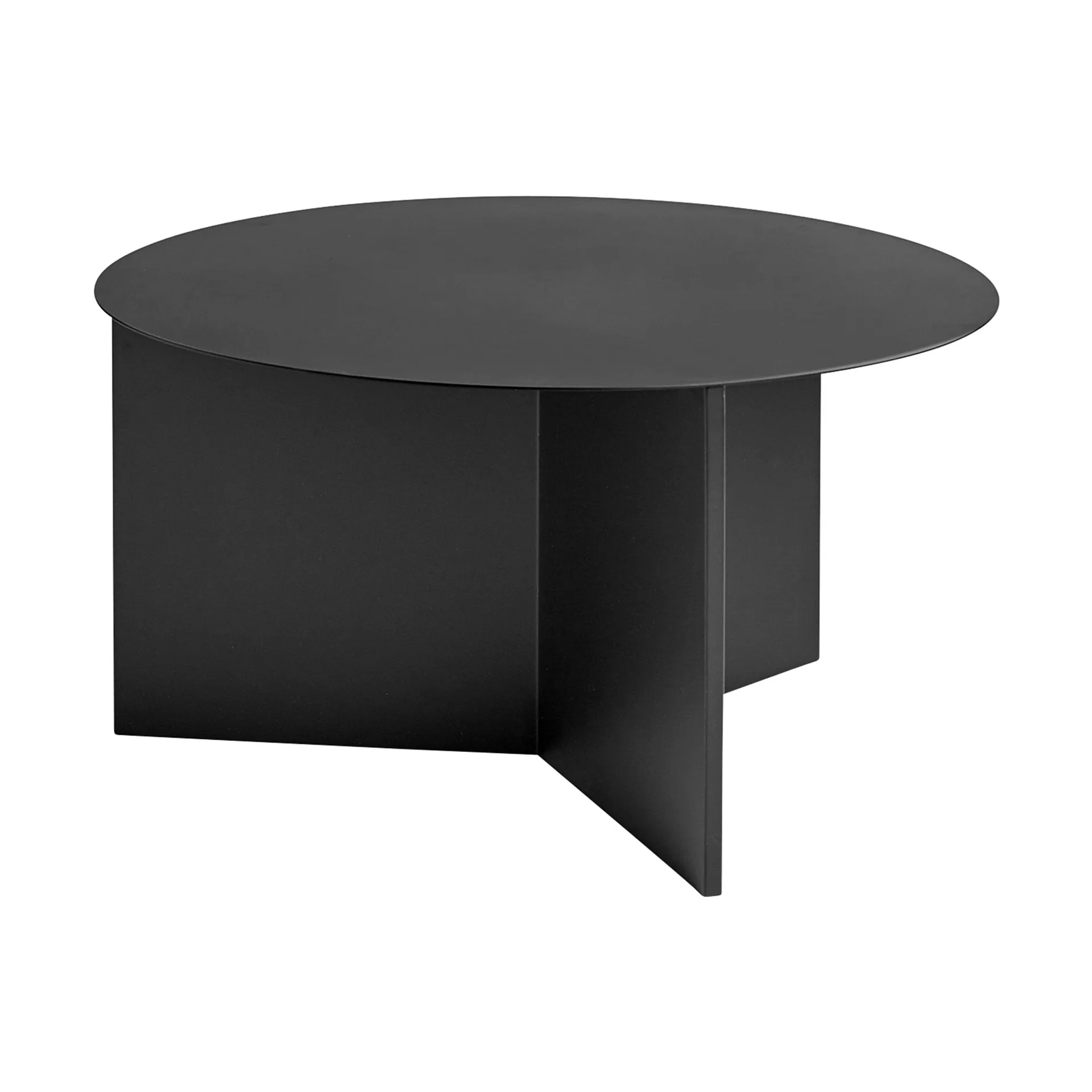Slit coffee table Ø65 cm, Black HAY
