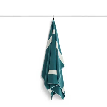 Stripe towel - Petrol blue, 100x150 cm - HAY