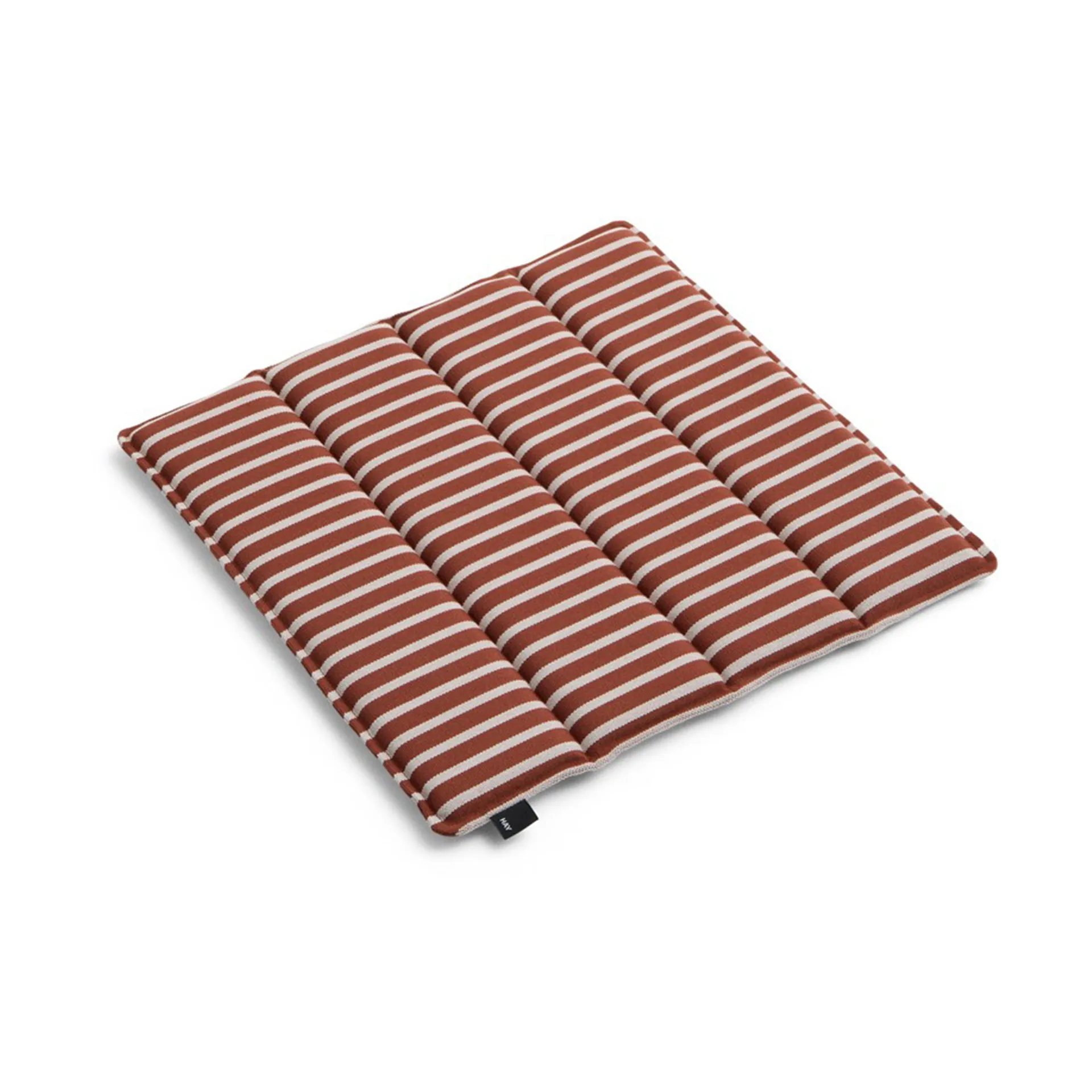 Terrazza seat cushion, Terracotta bold stripe, 40x40 cm HAY