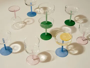 Tint wine glass 25 cl 2-pack - Clear - HAY