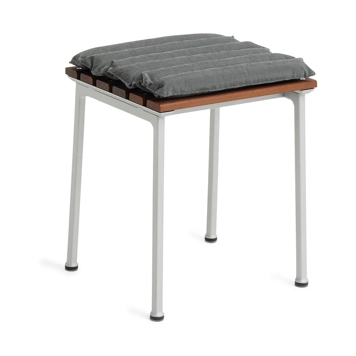Traverse Quilted Stool seat cushion, Black pepper HAY