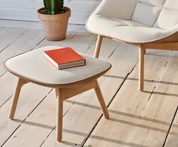 Uchiwa ottoman - Cream A5-oak-Canvas 244 - HAY