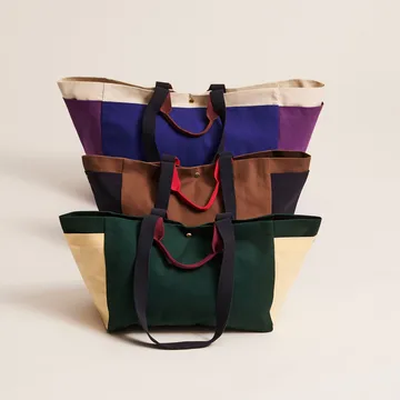 Weekend Bag Organic bag S - Dark green multi - HAY