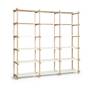 Woody shelf - Oak-almond white, high - HAY