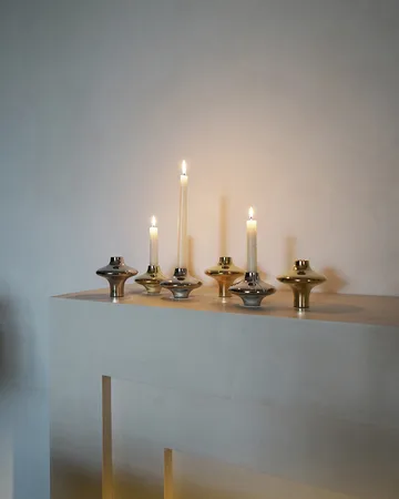 Doublet no. 02 s large candlestick - Brass - Hein Studio