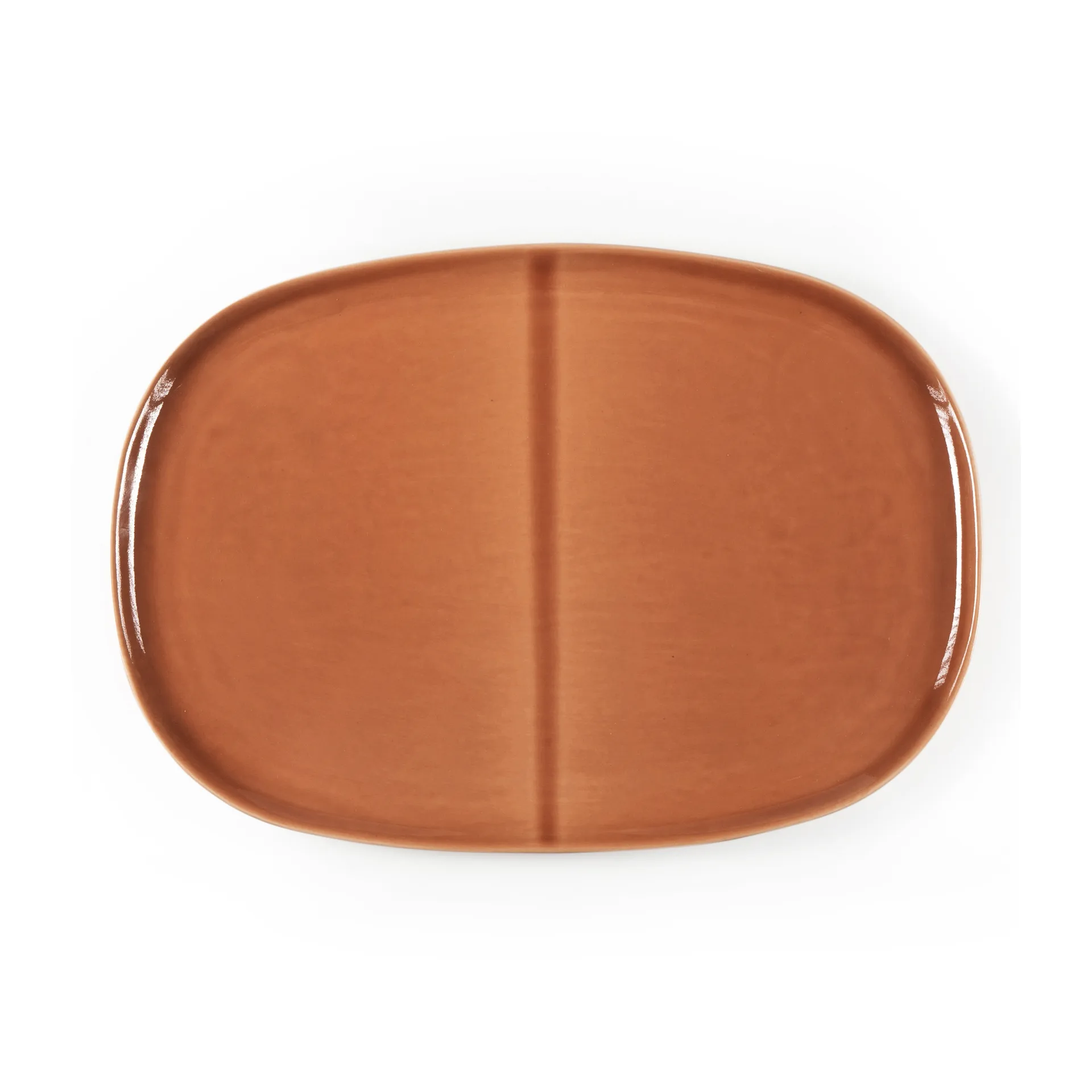 Heirol x Nosse Svelte plate oval 30 cm, Terracotta Heirol