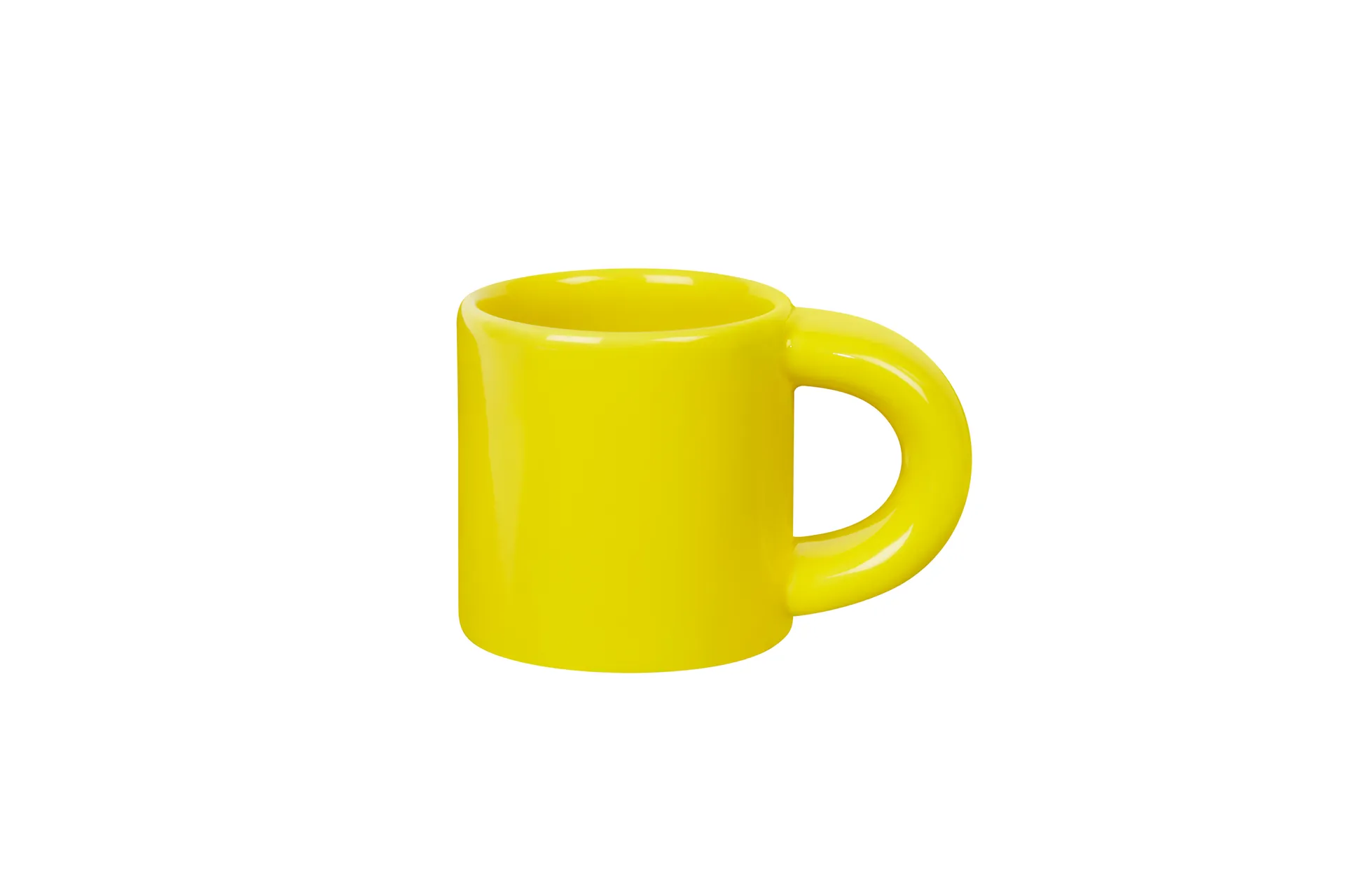 Bronto espresso cup 10 cl 4-pack, Yellow Hem