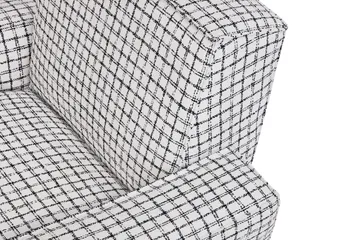 Hunk lounge chair with arm rest - Checkered black/white - Hem