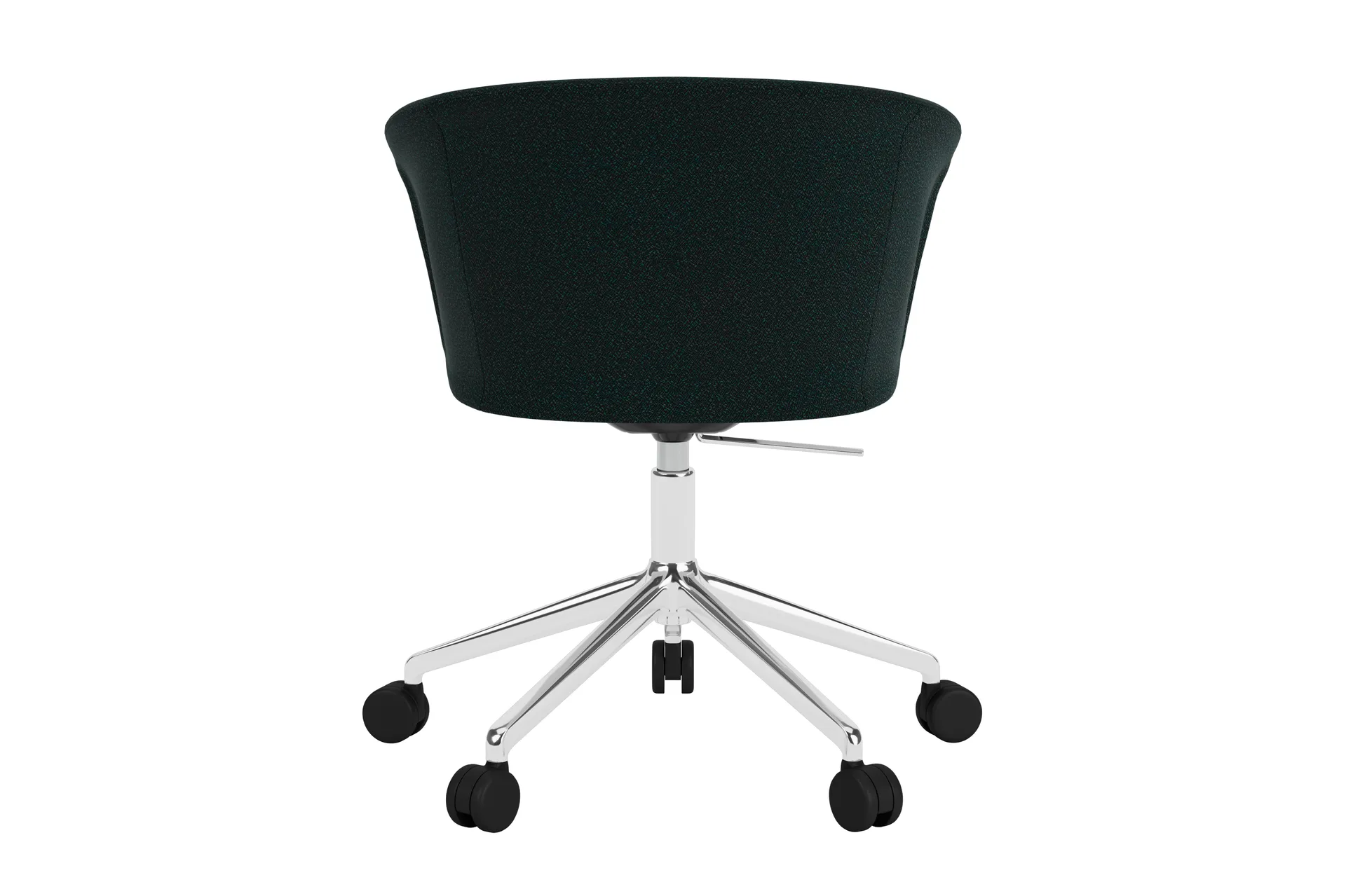 Kendo Swivel office chair with 5 wheels, Pine-polished aluminium Hem