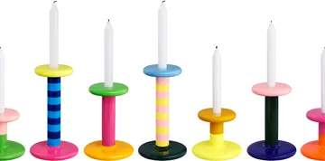 Pesa candlestick Low 11 cm - Pink-green - Hem