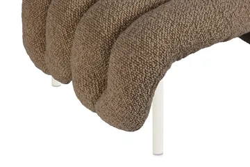 Puffy lounge chair + ottoman - Sawdust-cream - Hem