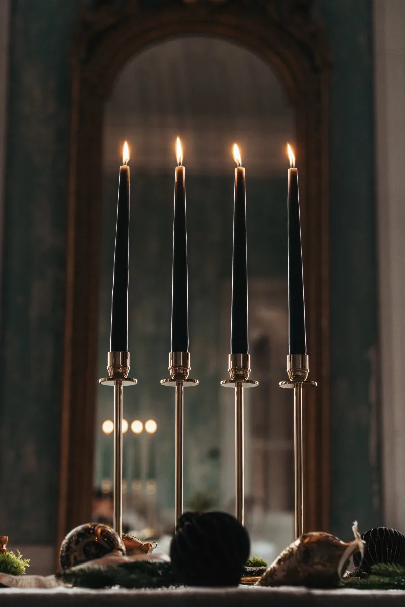 Alto candle sticks, Solid brass Hilke Collection