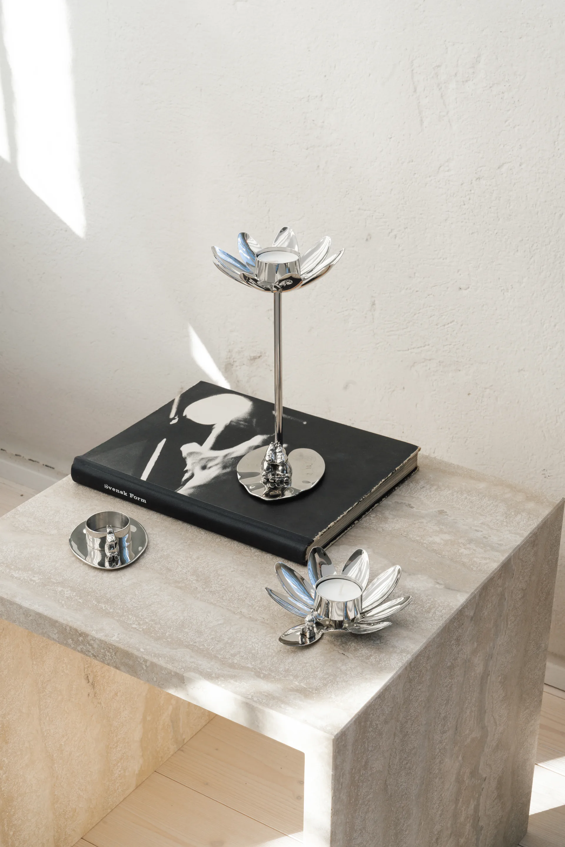 Hilke X Mumin No.3 candlestick, Nickel-plated brass Hilke Collection
