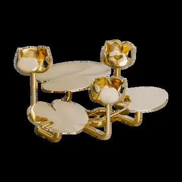 Ninfea grande candlestick - Brass - Hilke Collection