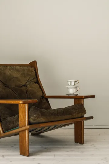 Strisce Tortora cup with saucer - 22 cl - Hilke Collection