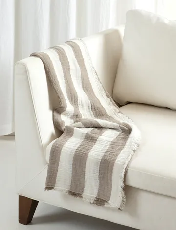 Antibes blanket 130x170 cm - Clay - Himla