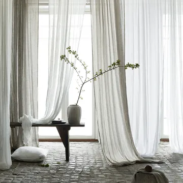 Dalsland curtain - Charcoal, pleat band and channel - Himla