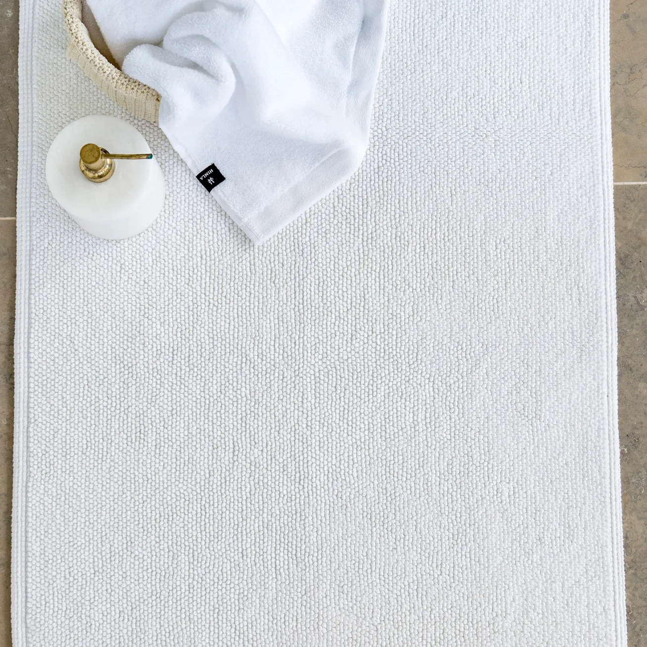 Max bathroom rug 60x90 cm, White (white) Himla