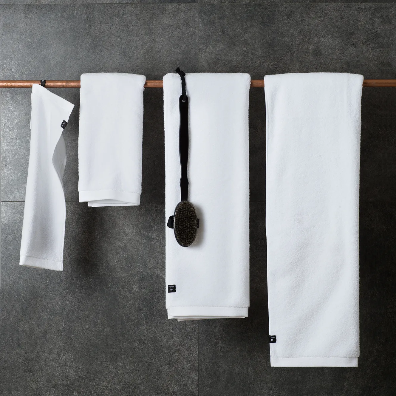 Maxime ecological towel white, 30x50 cm Himla