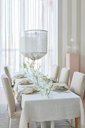 Sunshine tablecloth 140x250 cm - Fog (beige) - Himla