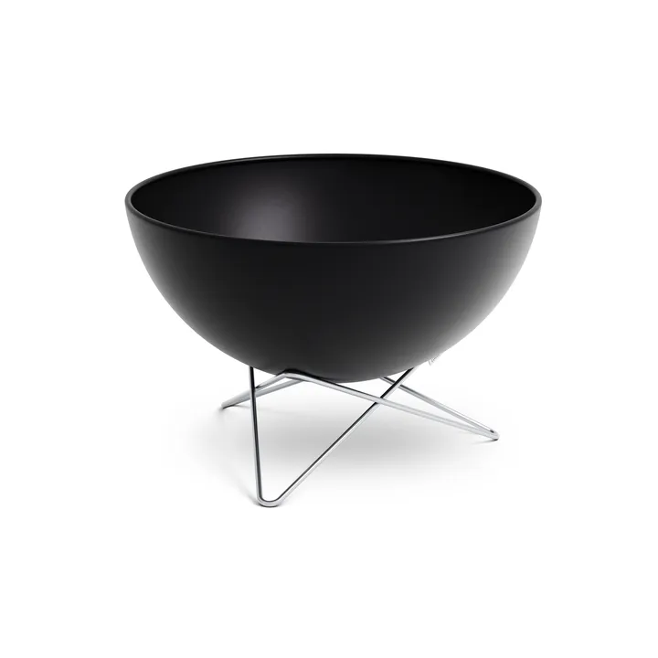 BOWL 57 fireplace - Black-silver, star base - Höfats