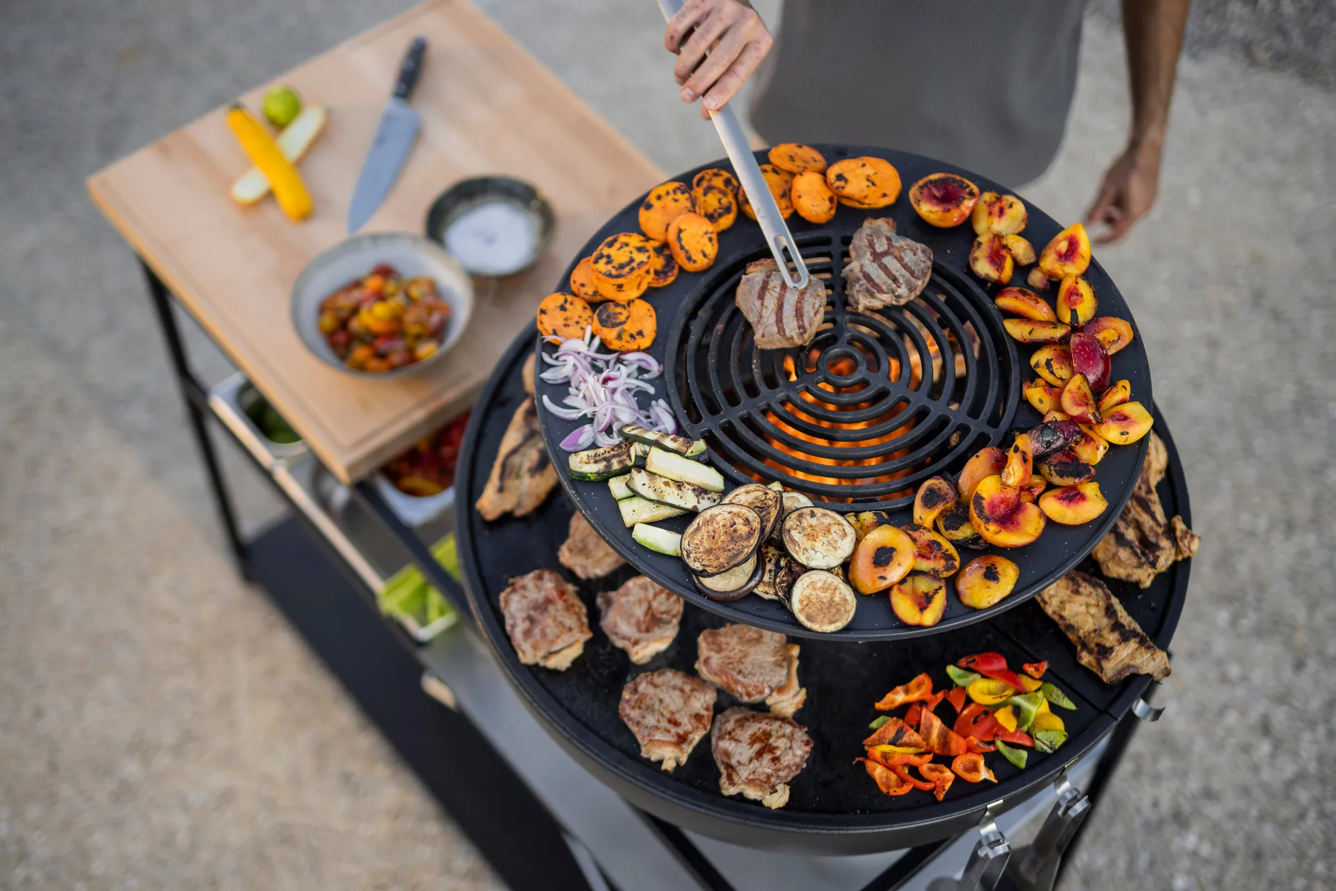 BOWL 70 grill grate, Black Höfats