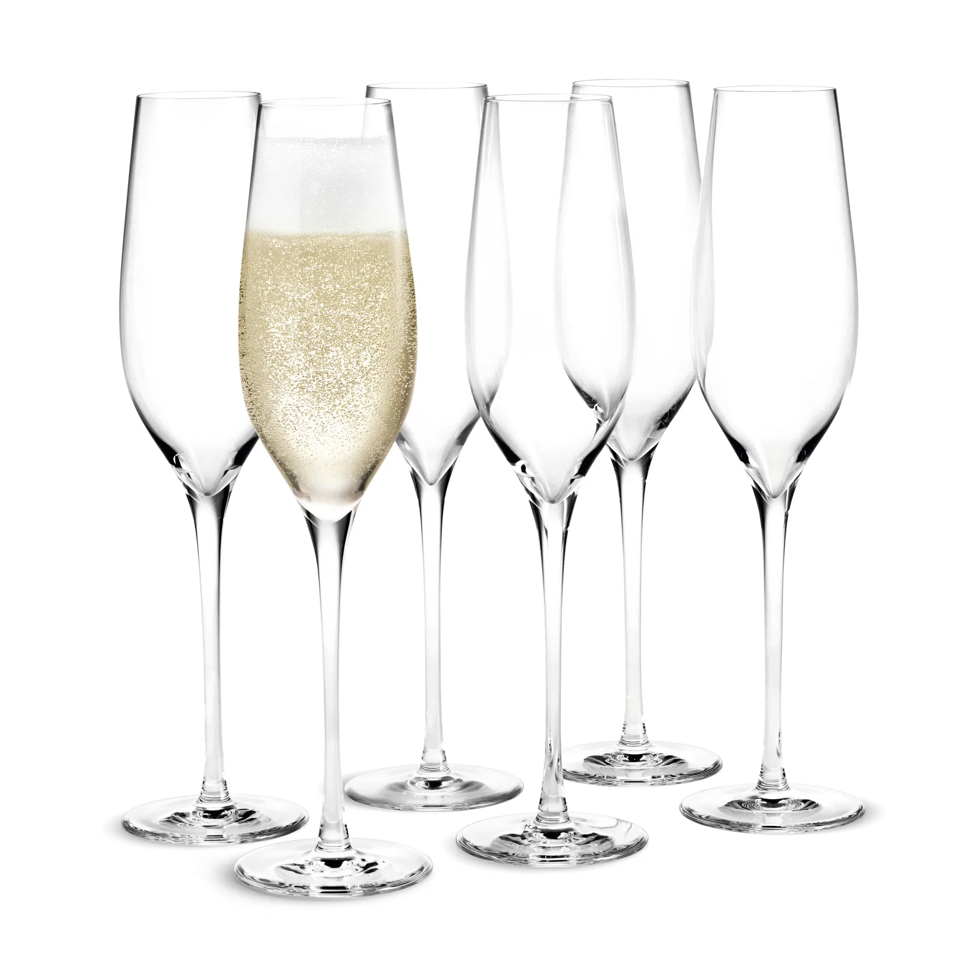 Cabernet champagne glass 29 cl 6 pack, Clear Holmegaard