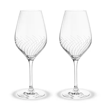 Cabernet Lines white wine glass 36 cl 2-pack - Clear - Holmegaard