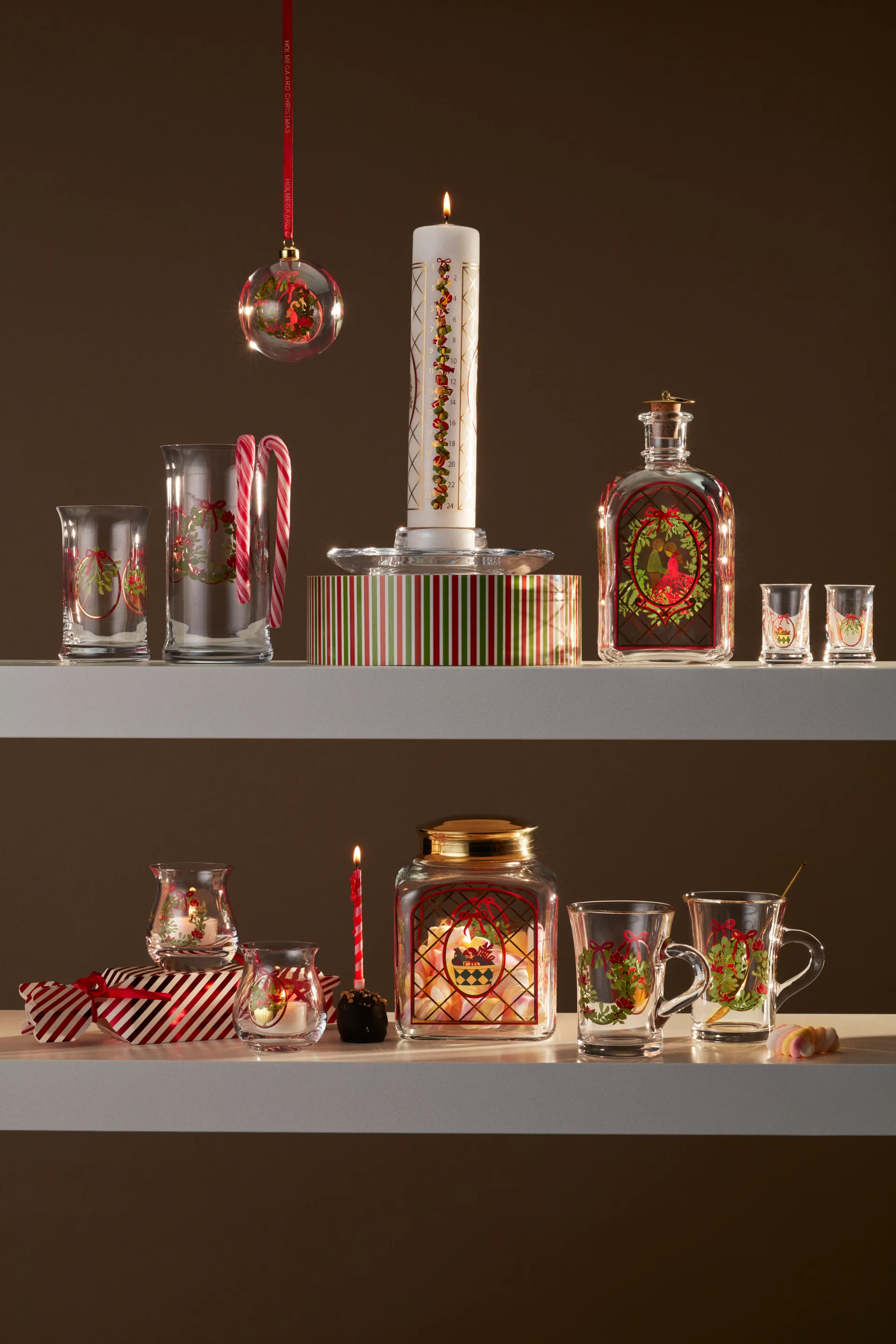 Holmegaard Christmas candle holder 2-pack, 2025 Holmegaard