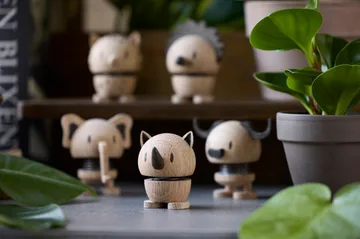 Hoptimist figure S - Rhino, oak - Hoptimist