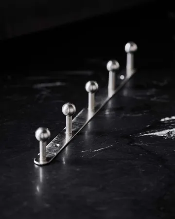 Ball coat rack - Silver finish 35x5x2 cm - House Doctor