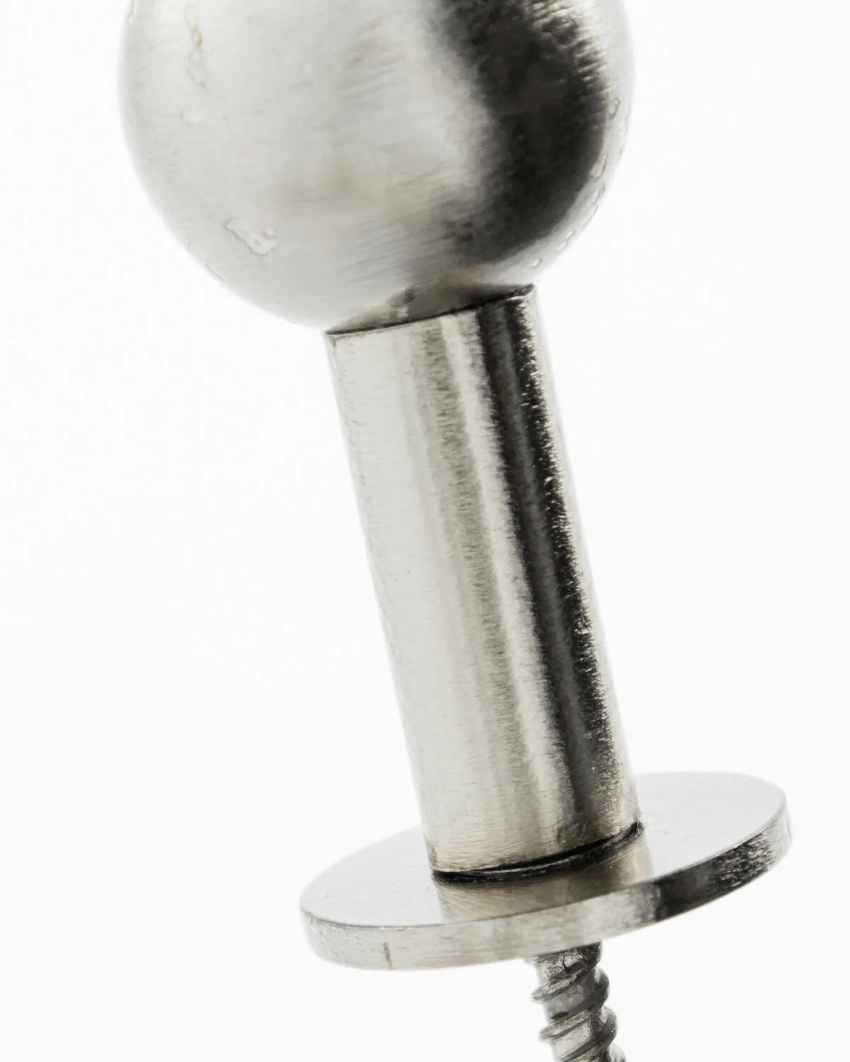 Ball hook 2-pack, Silver finish, Ø4x2 cm House Doctor