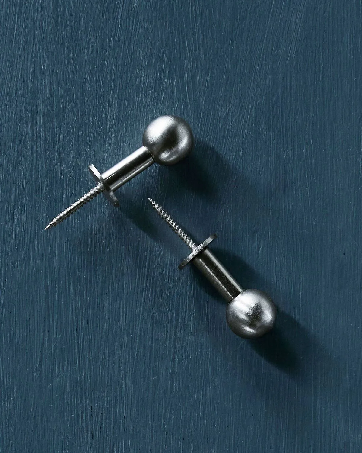 Ball hook 2-pack, Silver finish, Ø4x2 cm House Doctor
