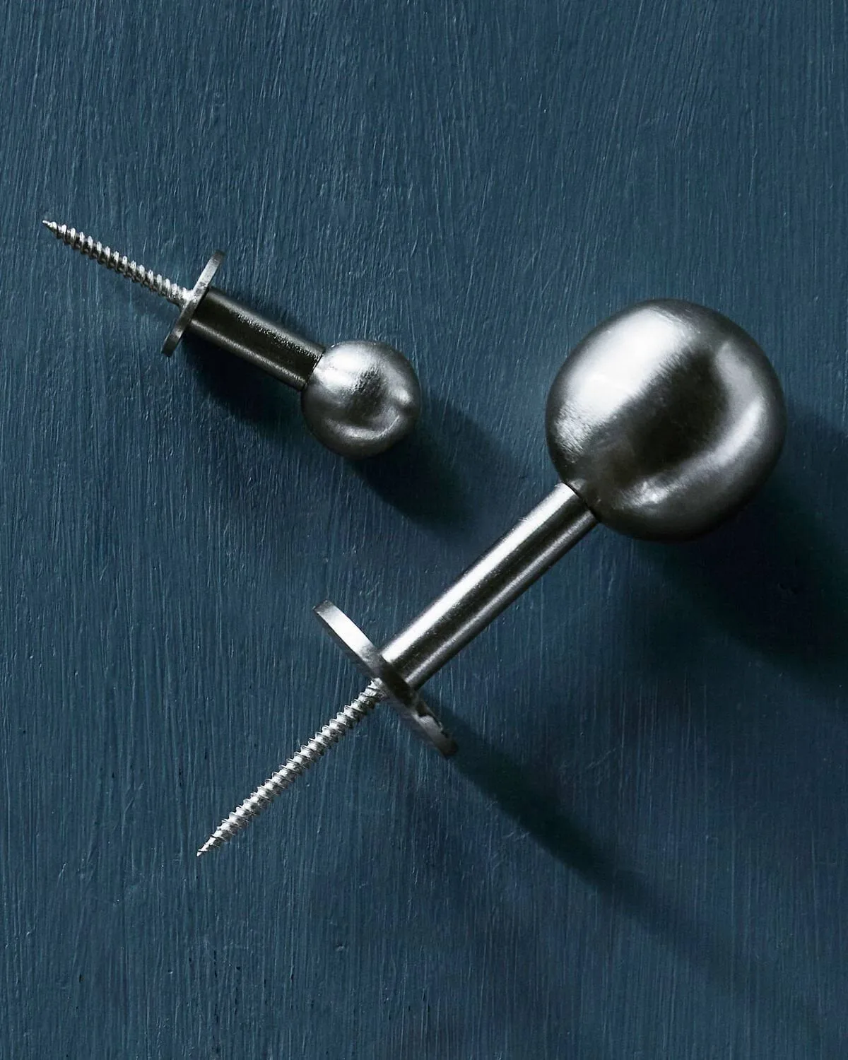 Ball hook 2-pack, Silver finish, Ø4x2 cm House Doctor