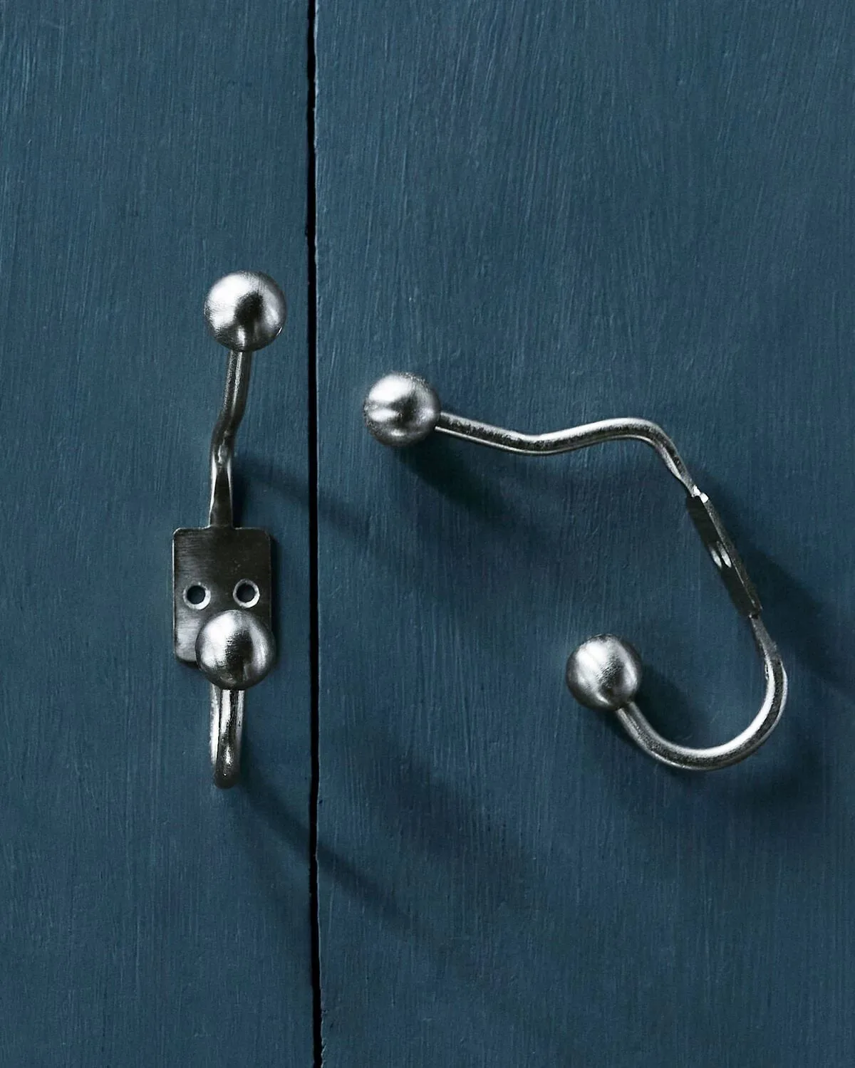 Ball hook 2-pack, Silver finish, Ø7x13 cm House Doctor
