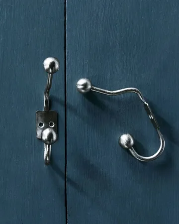 Ball hook 2-pack - Silver finish, Ø7x13 cm - House Doctor