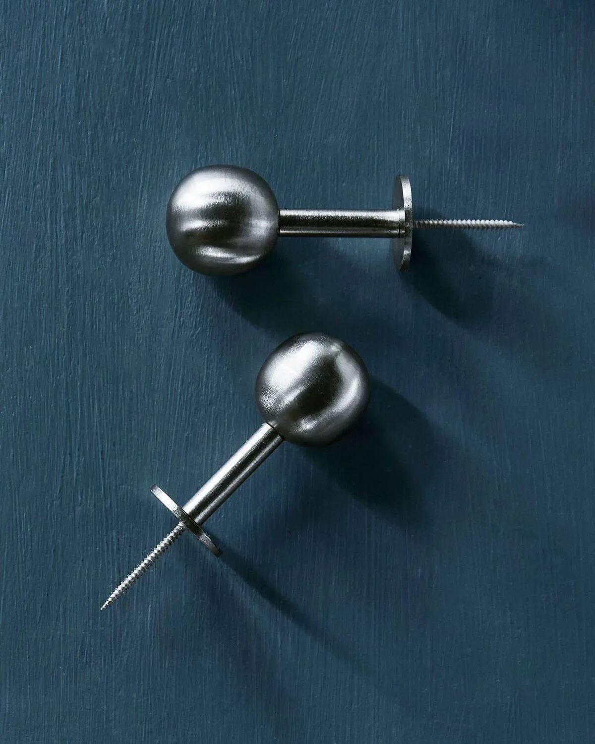 Ball hook 2-pack, Silver finish, Ø8x4 cm House Doctor